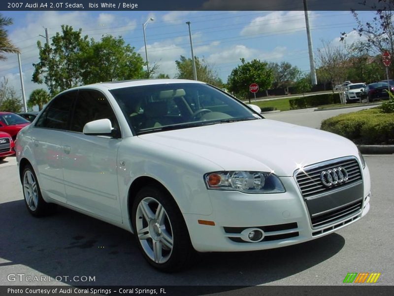 Ibis White / Beige 2007 Audi A4 2.0T Sedan