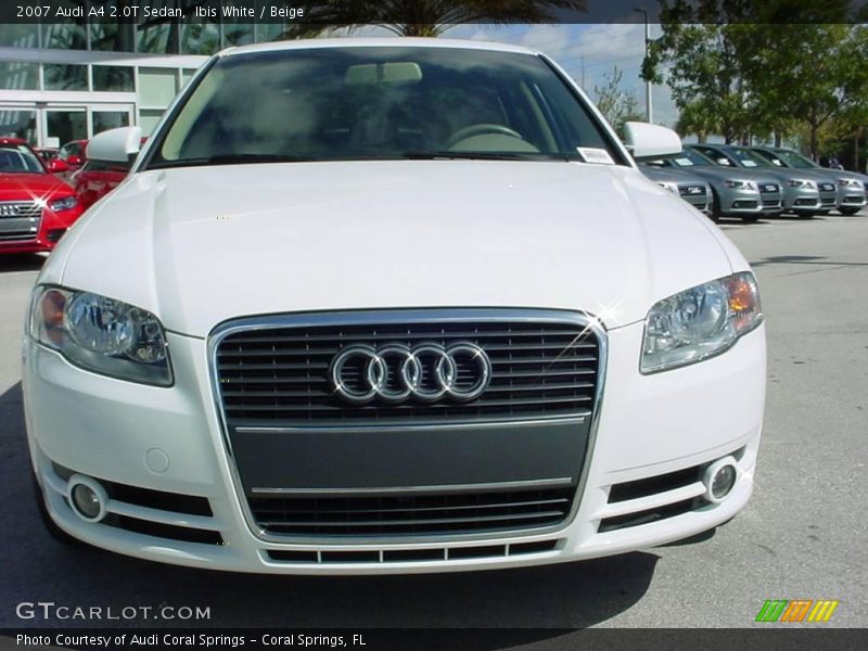 Ibis White / Beige 2007 Audi A4 2.0T Sedan