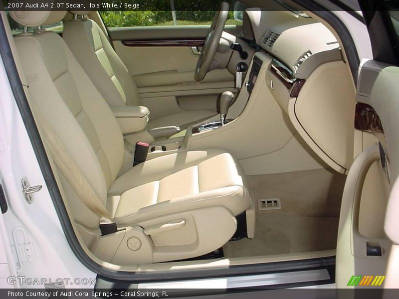 Ibis White / Beige 2007 Audi A4 2.0T Sedan
