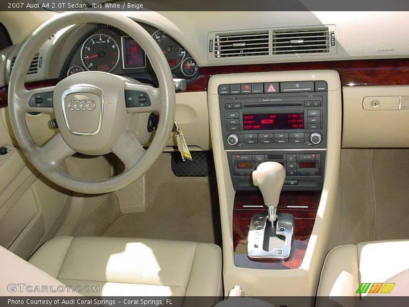 Ibis White / Beige 2007 Audi A4 2.0T Sedan