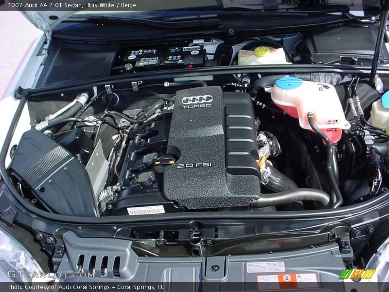 Ibis White / Beige 2007 Audi A4 2.0T Sedan