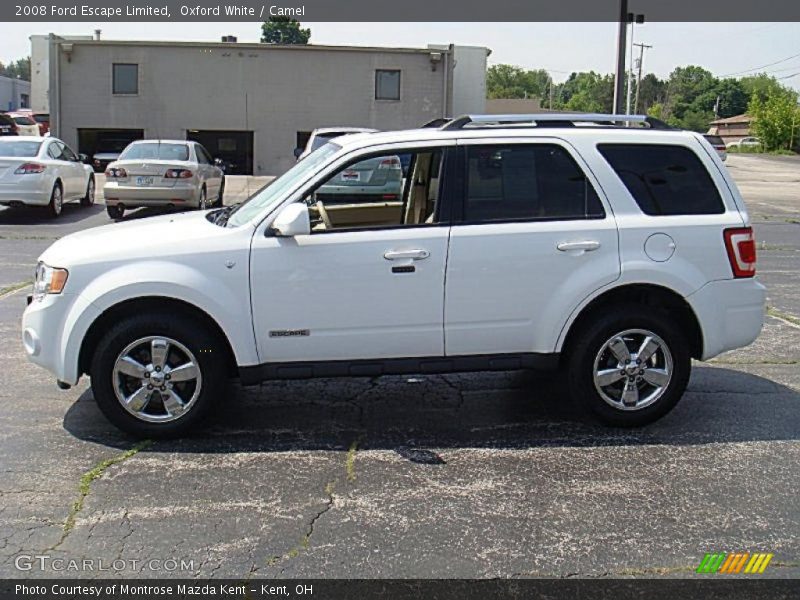 Oxford White / Camel 2008 Ford Escape Limited
