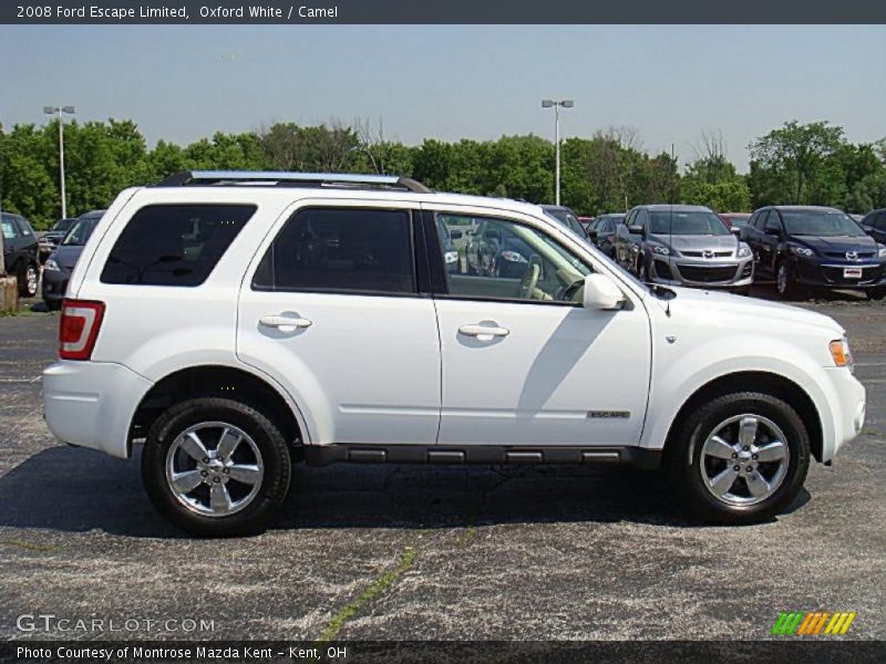 Oxford White / Camel 2008 Ford Escape Limited