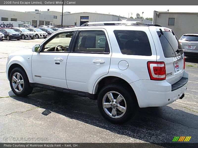 Oxford White / Camel 2008 Ford Escape Limited