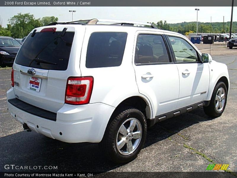 Oxford White / Camel 2008 Ford Escape Limited