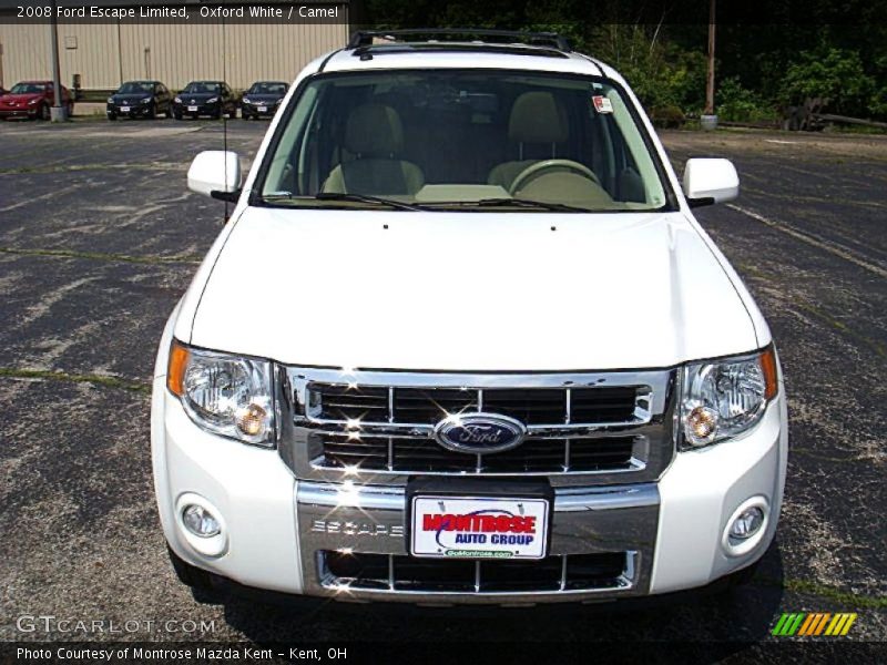 Oxford White / Camel 2008 Ford Escape Limited