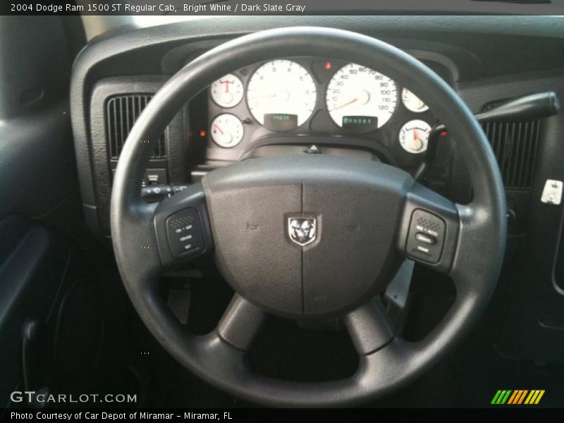 Bright White / Dark Slate Gray 2004 Dodge Ram 1500 ST Regular Cab