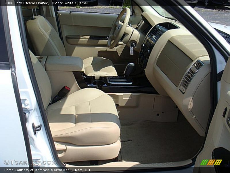 Oxford White / Camel 2008 Ford Escape Limited