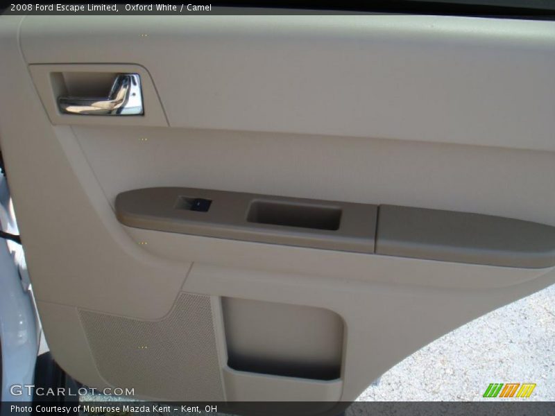 Oxford White / Camel 2008 Ford Escape Limited