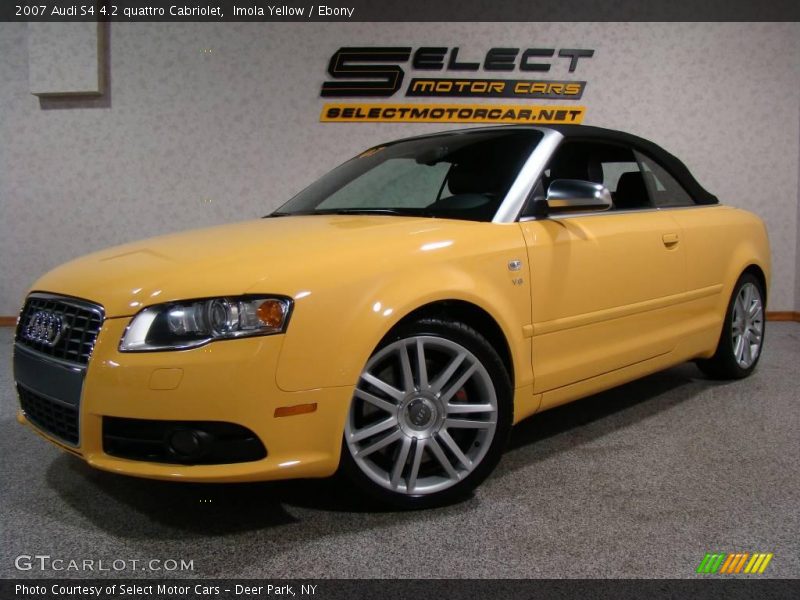 Imola Yellow / Ebony 2007 Audi S4 4.2 quattro Cabriolet
