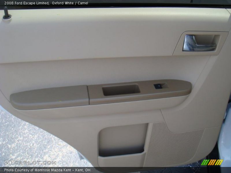 Oxford White / Camel 2008 Ford Escape Limited