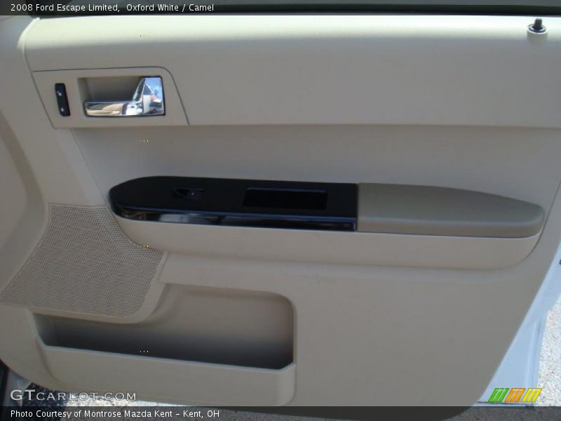 Oxford White / Camel 2008 Ford Escape Limited