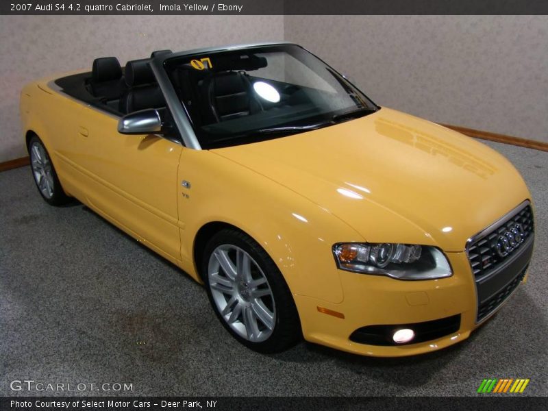 Imola Yellow / Ebony 2007 Audi S4 4.2 quattro Cabriolet