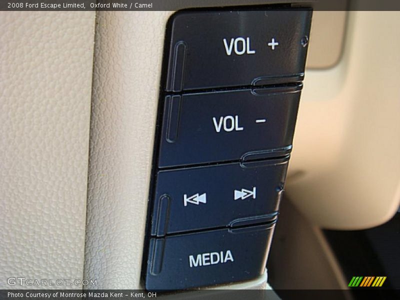 Oxford White / Camel 2008 Ford Escape Limited