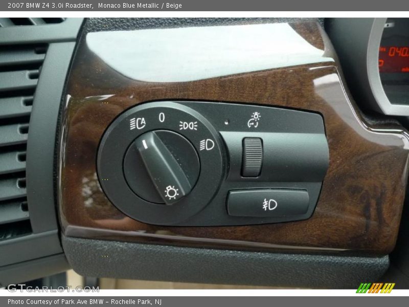Monaco Blue Metallic / Beige 2007 BMW Z4 3.0i Roadster