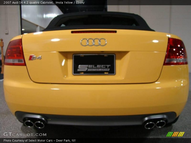 Imola Yellow / Ebony 2007 Audi S4 4.2 quattro Cabriolet