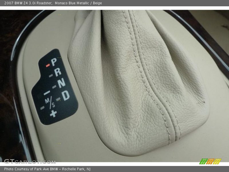 Monaco Blue Metallic / Beige 2007 BMW Z4 3.0i Roadster