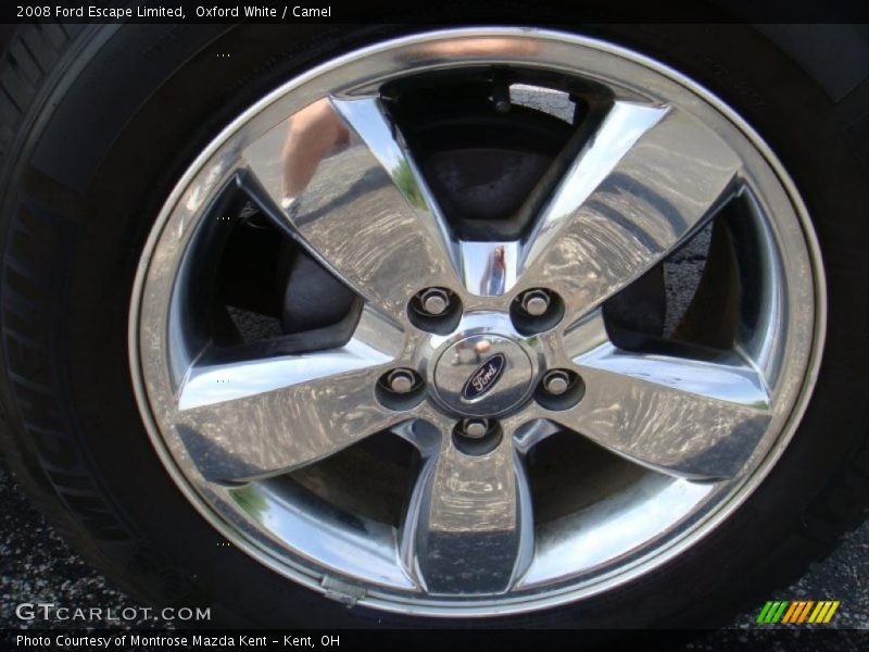 Oxford White / Camel 2008 Ford Escape Limited