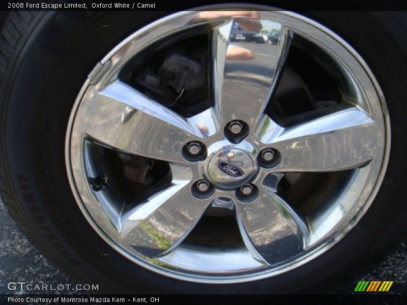 Oxford White / Camel 2008 Ford Escape Limited