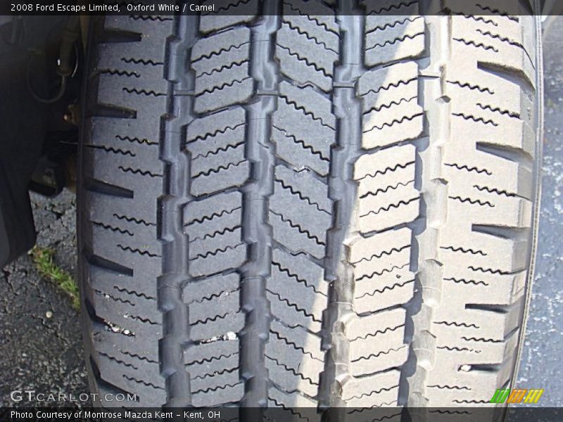 Oxford White / Camel 2008 Ford Escape Limited
