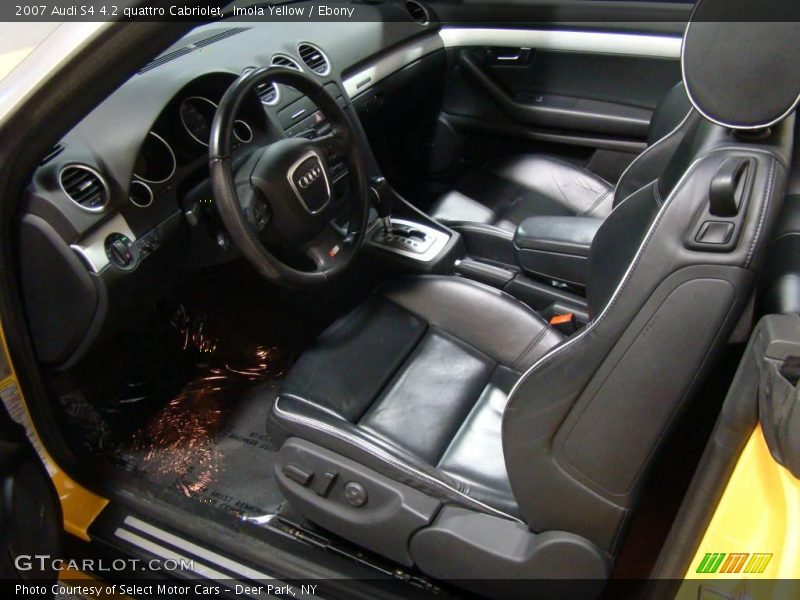 Imola Yellow / Ebony 2007 Audi S4 4.2 quattro Cabriolet