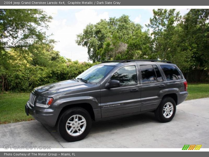 Graphite Metallic / Dark Slate Gray 2004 Jeep Grand Cherokee Laredo 4x4