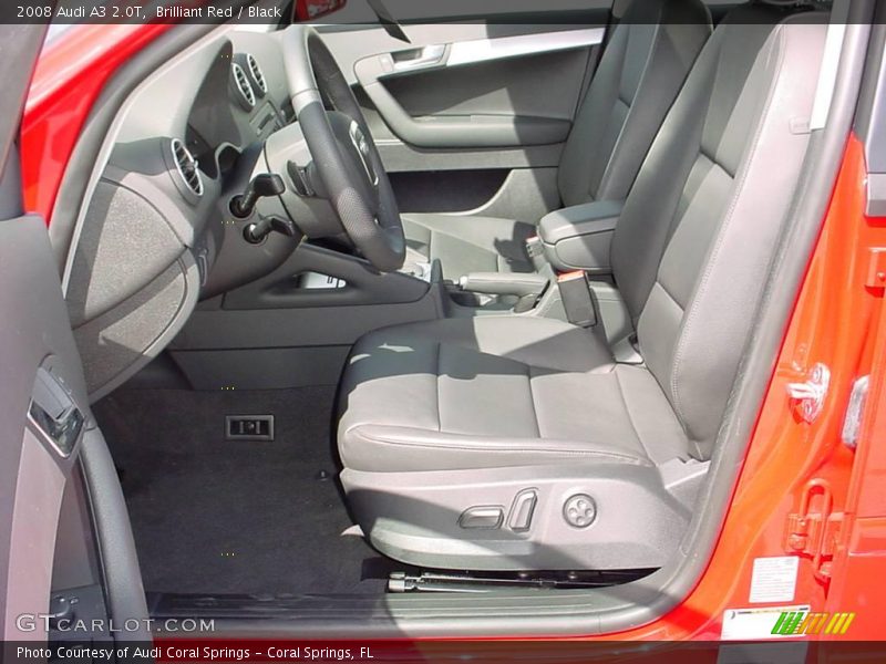 Brilliant Red / Black 2008 Audi A3 2.0T