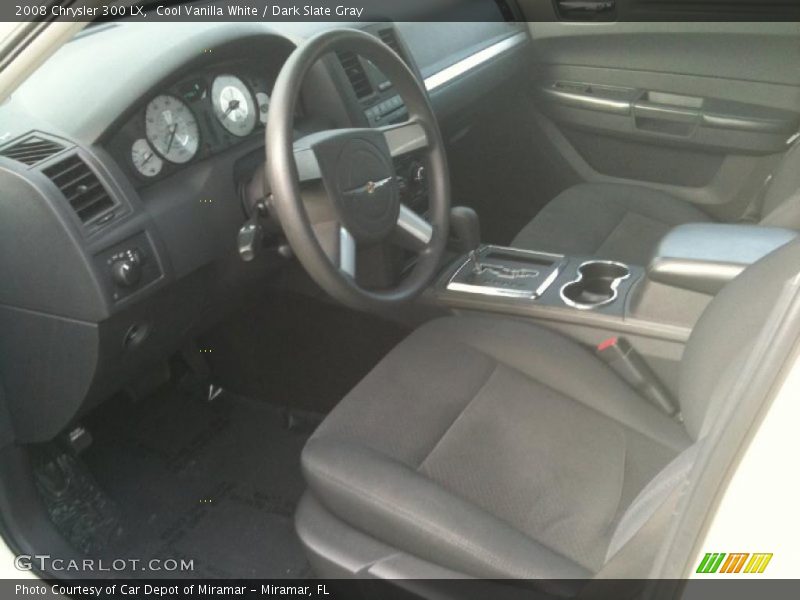 Cool Vanilla White / Dark Slate Gray 2008 Chrysler 300 LX