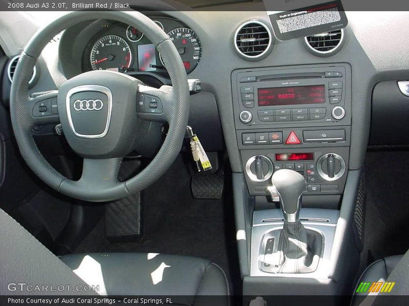 Brilliant Red / Black 2008 Audi A3 2.0T