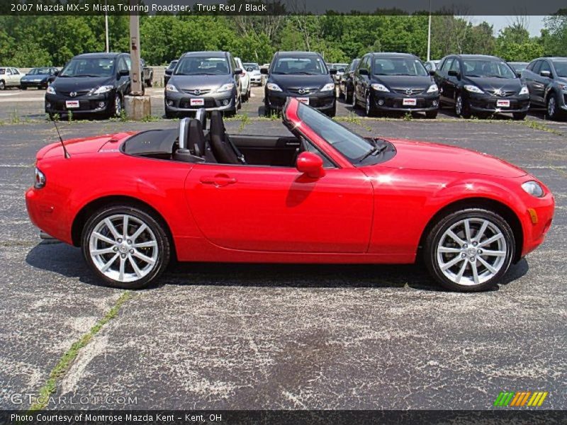 True Red / Black 2007 Mazda MX-5 Miata Touring Roadster