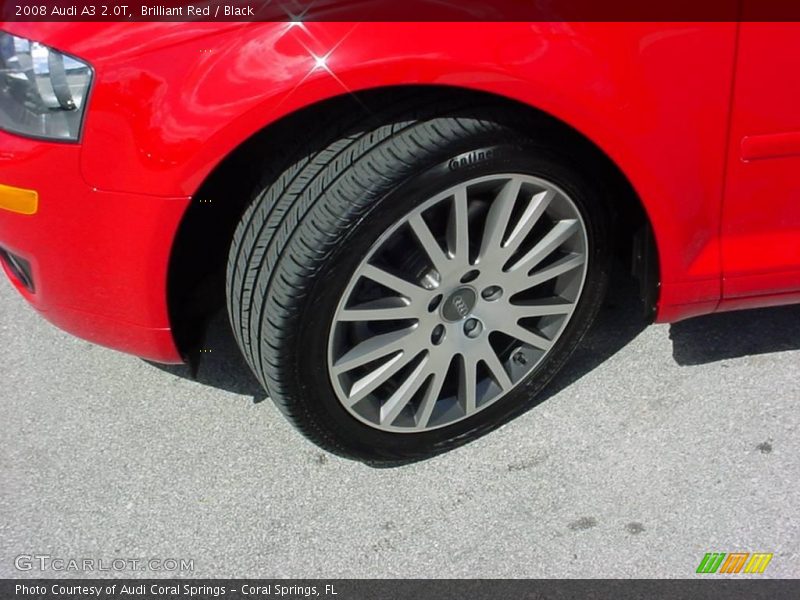 Brilliant Red / Black 2008 Audi A3 2.0T