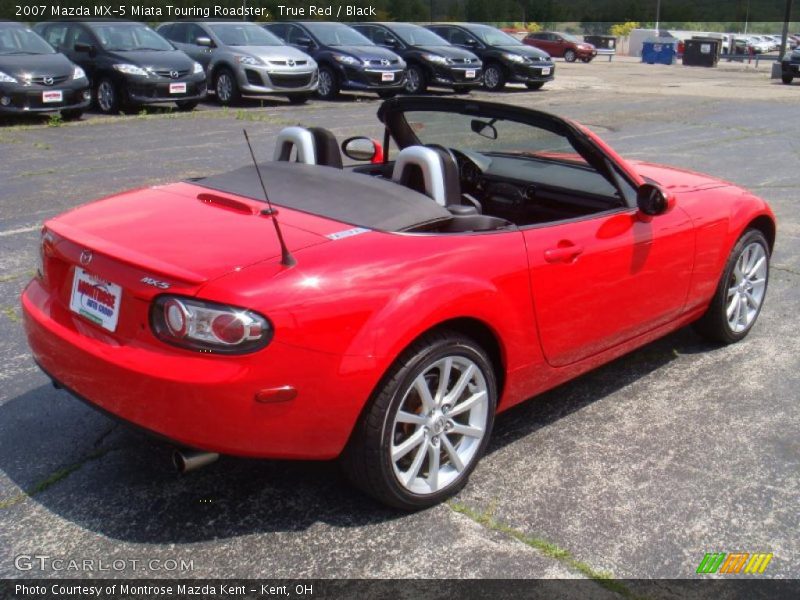 True Red / Black 2007 Mazda MX-5 Miata Touring Roadster