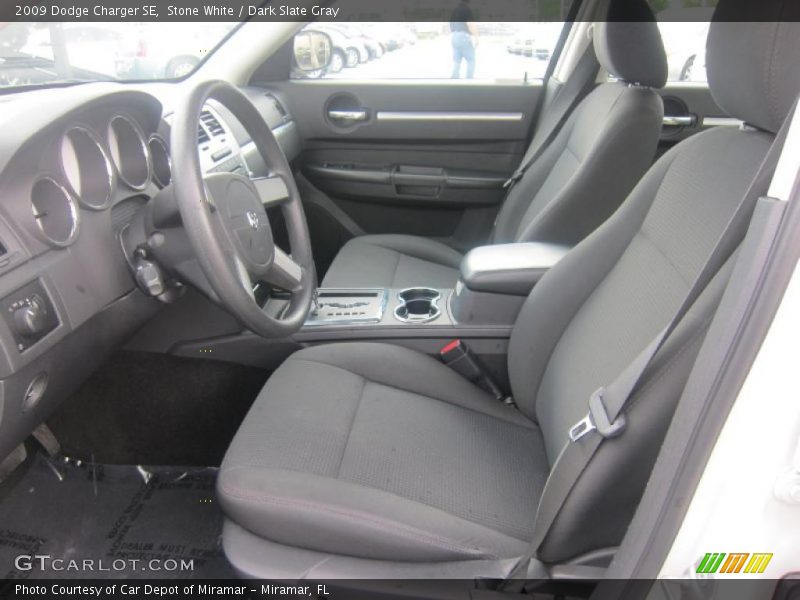 Stone White / Dark Slate Gray 2009 Dodge Charger SE