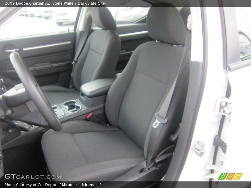 Stone White / Dark Slate Gray 2009 Dodge Charger SE