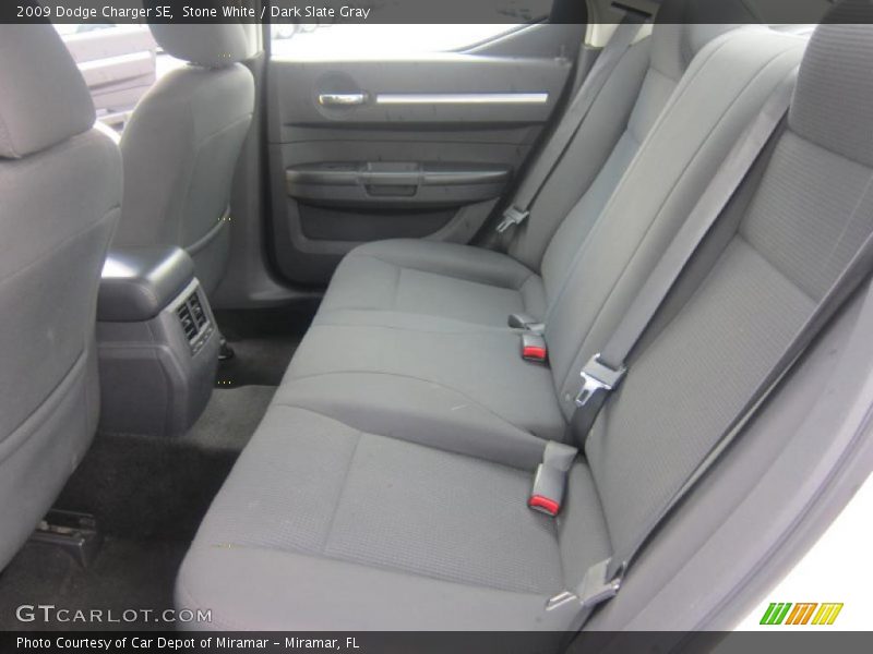 Stone White / Dark Slate Gray 2009 Dodge Charger SE