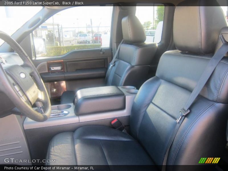 Black / Black 2005 Ford F150 Lariat SuperCab