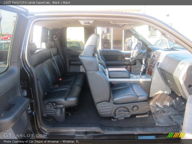 Black / Black 2005 Ford F150 Lariat SuperCab