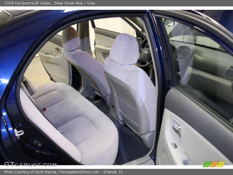 Deep Ocean Blue / Gray 2008 Kia Spectra EX Sedan