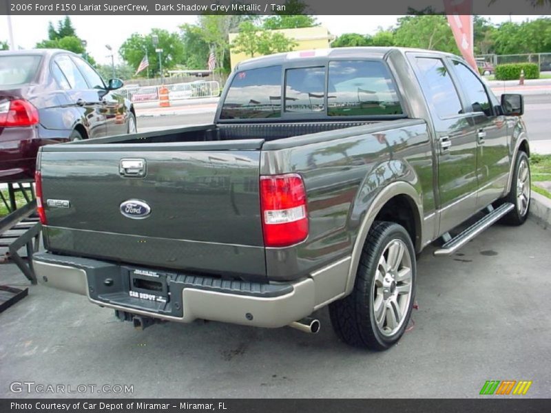 Dark Shadow Grey Metallic / Tan 2006 Ford F150 Lariat SuperCrew