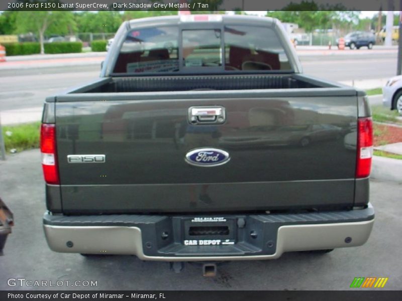 Dark Shadow Grey Metallic / Tan 2006 Ford F150 Lariat SuperCrew