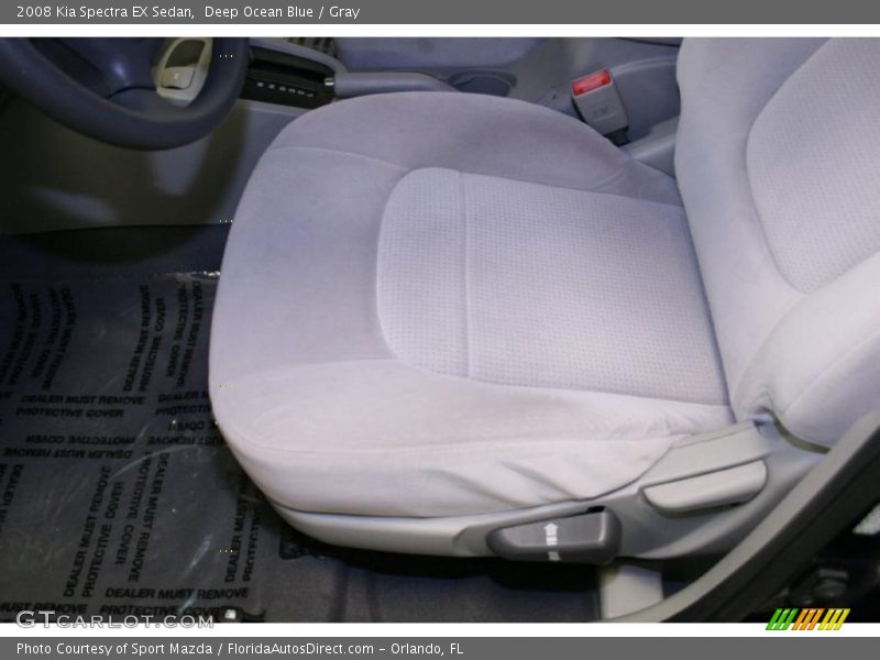 Deep Ocean Blue / Gray 2008 Kia Spectra EX Sedan
