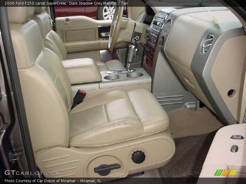 Dark Shadow Grey Metallic / Tan 2006 Ford F150 Lariat SuperCrew