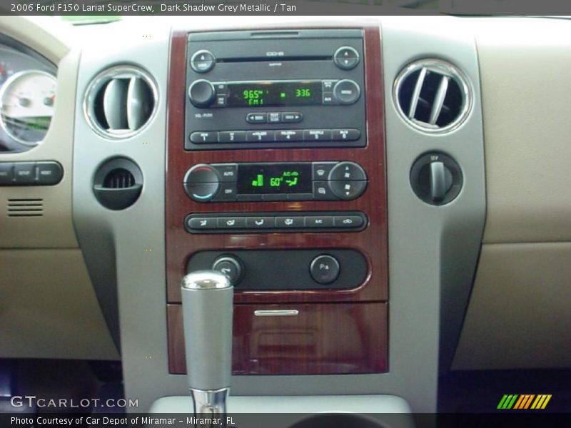 Dark Shadow Grey Metallic / Tan 2006 Ford F150 Lariat SuperCrew