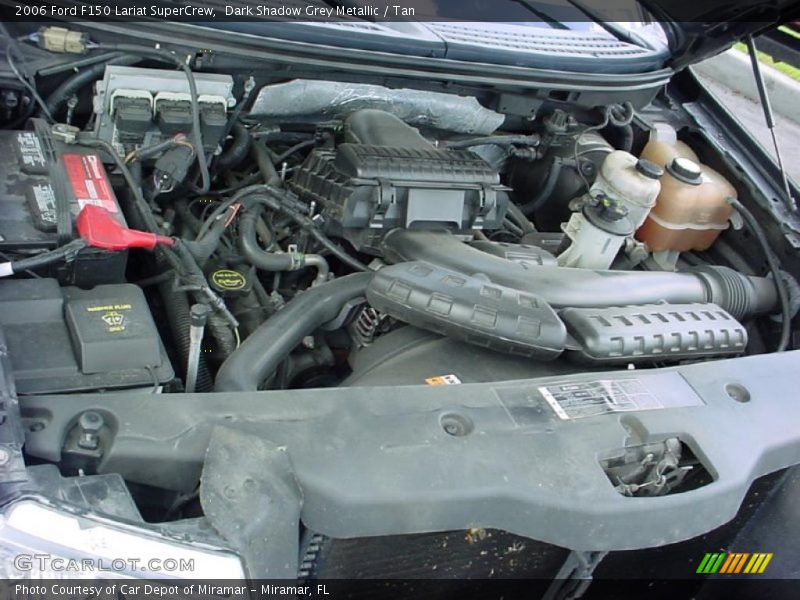 Dark Shadow Grey Metallic / Tan 2006 Ford F150 Lariat SuperCrew