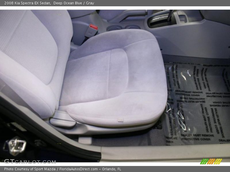 Deep Ocean Blue / Gray 2008 Kia Spectra EX Sedan