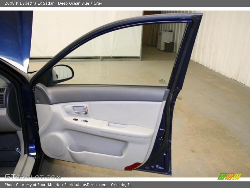 Deep Ocean Blue / Gray 2008 Kia Spectra EX Sedan