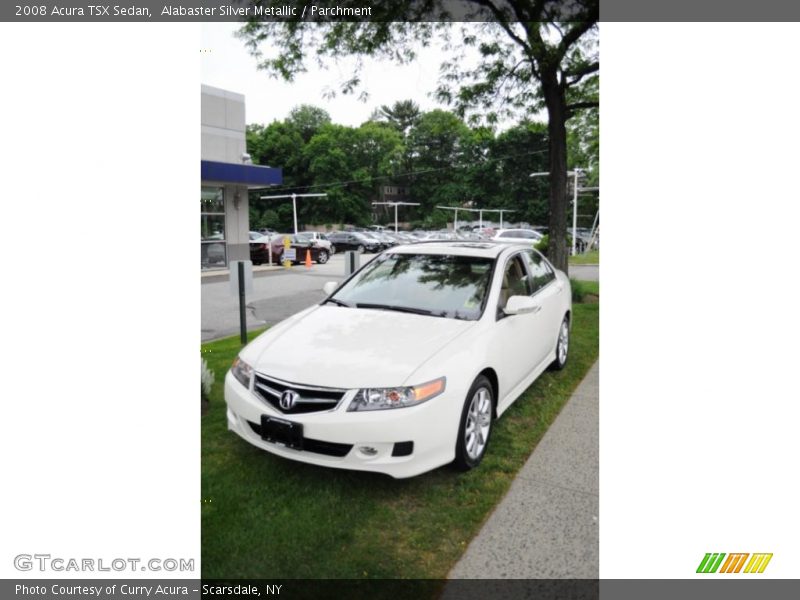 Alabaster Silver Metallic / Parchment 2008 Acura TSX Sedan