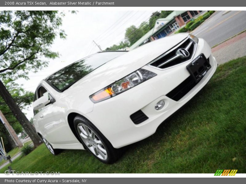 Alabaster Silver Metallic / Parchment 2008 Acura TSX Sedan
