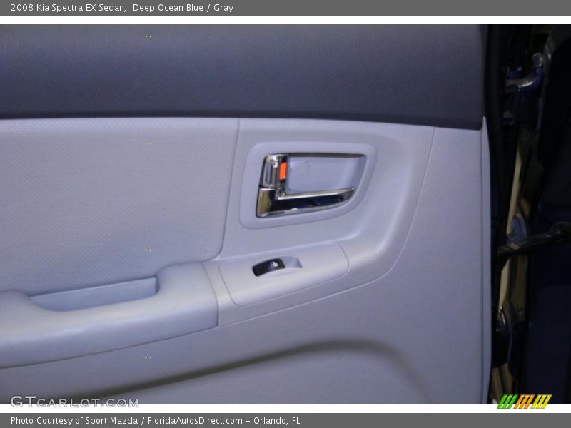 Deep Ocean Blue / Gray 2008 Kia Spectra EX Sedan