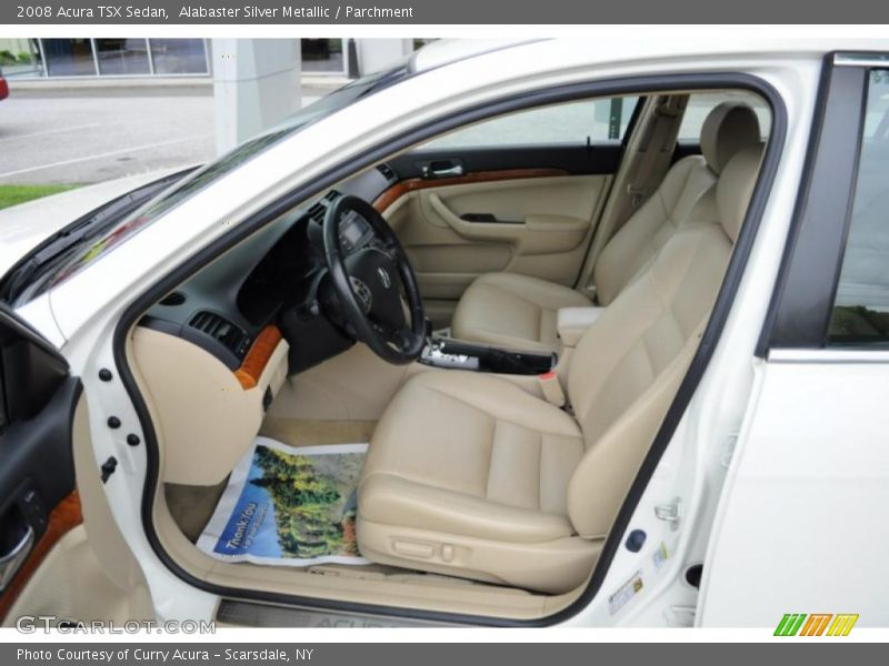 Alabaster Silver Metallic / Parchment 2008 Acura TSX Sedan
